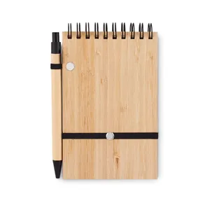Set di quaderni in bambù A6 SONORABAM, merchandising sostenibile - Product Image 4