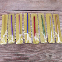 Einzel rod unabhängige paket gold überzogene lange pol kerze geburtstag farbe wachs kerze