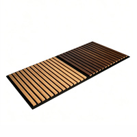 Panneaux muraux acoustiques en bois à lattes décoratives, insonorisants, décoration murale