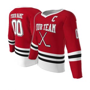 Vêtements de hockey en ligne personnalisés bon marché maillots d'entraînement de hockey à rouleaux par sublimation vente en gros de sweat à capuche uniforme pratique - Product Image 5