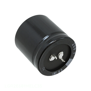 ตัวเก็บประจุแบบ Through Hole รุ่น LGR2E681MELC35 680 ยูเอฟ อลูมิเนียม 680UF 20% 250V แบบ Snap TH - Product Image 1