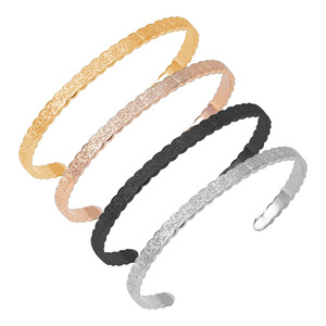 Bracelet religieux musulman multicolore Allah plaqué or 18 carats avec bracelet ajustable Coran, bijoux islamiques de luxe - Product Image 1
