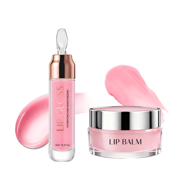 Private Label Natural Super Hydrating Glow Lip Pumper Lip Balm Nourishing Smoother Lip Care Products Set