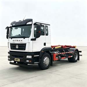 Camion benne à benne basculante Sinotruk SITRAK, directement de l'usine, pour déchets de construction et municipaux, avec bras de levage hydraulique robuste - Product Image 2