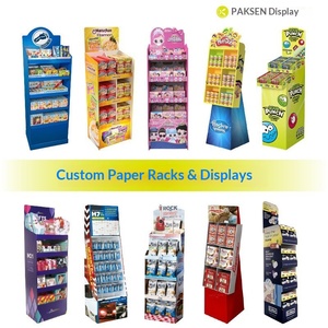 Présentoirs et étagères en carton ondulé sur pied, modèle 100, personnalisables, fabriqués en Chine, pour <span class=keywords><strong>Costco</strong></span> - Product Image 3