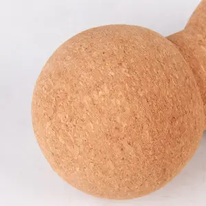 Fabrik Großhandel hochwertige umwelt freundliche Farbe weiche Erdnuss Yoga Roller natürliche Set Kork Massage ball