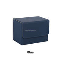 Boîte de jeu en cuir personnalisée pour cartes à collectionner TCG MTG Yu-Gi-Oh, boîte de rangement carrée flexible en PU