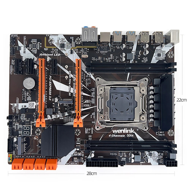 Factory Price Ddr4 X99 Motherboard X99 LGA2011-3 Socket Gaming Motherboard Support 128G Ram