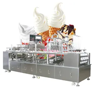 MY Liquid Toy Grass Jelly Yogurt Foil Jam Automatic Chocolate Fill and Seal Machine 2 Line for 4 Cup