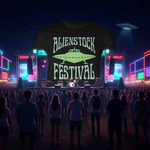 Maglietta a maniche lunghe UFO del festival Alienstock - Product Image 3