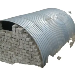 Pipa culvert baja berbentuk oval produsen diameter besar setengah lingkaran baja culvert pipa baja bergelombang galvanis