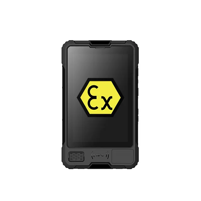 Tablet intrinsecamente sicuro Android 12 NFC 2D Scanner di codici a barre pda display da 8 pollici 128Gb zone 1/21 tablet ATEX
