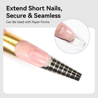 BORN PRETTY Gel de construction pour ongles en fibre, gel dur UV à dissoudre pour extension et réparation des ongles cassés