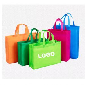 Colorful Non-Woven Fabric Shopping <b>Bag</b> With Top Handle <b>Medium</b> <b>Size</b> For Groceries - Product Image 3