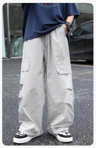 <span class=keywords><strong>Pantalon</strong></span> pour garçons été 2026 <span class=keywords><strong>beige</strong></span> gris, <span class=keywords><strong>pantalon</strong></span> <span class=keywords><strong>cargo</strong></span> fin pour garçons de 5 à 15 ans - Product Image 4