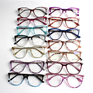 Oferta Especial Precio de Fábrica Fabricantes Mayoristas Monturas de Gafas Ópticas de Acetato con Decoración de Metal - Product Image 1