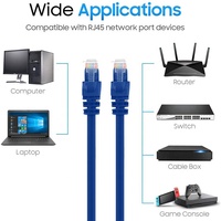 Kabel Patch Jaringan Ethernet RJ45 Cat6/Cat7/Cat8 Panjang 5M/10M Selubung PVC Konduktor Tembaga Murni Untuk Penggunaan Komputer Industri