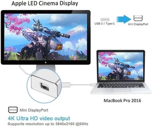 Bộ chuyển đổi cáp 4K 60Hz USB C sang <span class=keywords><strong>mini</strong></span> <span class=keywords><strong>DisplayPort</strong></span> (dp) Loại C sang <span class=keywords><strong>mini</strong></span> dp hỗ trợ cho MacBook Pro /Air, Samsung S20, S21 và hơn thế nữa - Product Image 5