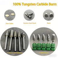 Meilleures ventes : Fraise rotative et lime en carbure de tungstène massif, tige de 6 mm (1/4 po), formes variées, pour meulage et ébavurage du métal, pour meuleuse à mortaise