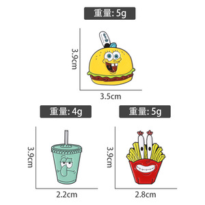 Todo está bien gatito esmalte Metal Pins gato perro Donut café broches lindo dibujos animados Anime Pin insignia al por mayor - Product Image 4