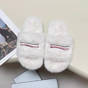 Large Size Designer Brand Plush Furry Slipper Slides <b>Women</b> 2026 Ladies Outdoor Sandals Brands <b>Shoes</b> Fur Slipper Slides <b>for</b> <b>Women</b> - Product Image 3