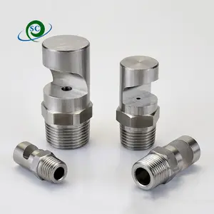 Stainless Steel Wide Angle Flood Jet Flat Fan Water Spray Nozzle For Bottle Rinsing