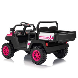 Camion électrique pour enfants à deux places <span class=keywords><strong>avec</strong></span> <span class=keywords><strong>remorque</strong></span>, moteur 4*550, 24V7AH, super puissance, télécommande 2.4G, plastique, alimenté par batterie - Product Image 4