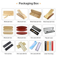 Fournitures de bureau d'affaires exécutif stylo en bois promotionnel écologique coffret cadeau impression de logo personnalisé stylo à bille en bois