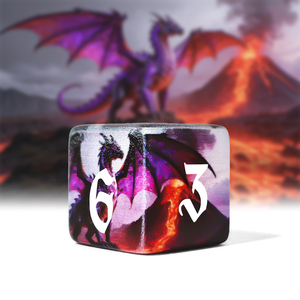 Juego de Dados Poliédricos de Acrílico Personalizados con Diseño de Dragones para DND RPG MTG, Juegos de Rol de Mesa Dungeons and Dragons, Venta al Por Mayor - Product Image 3