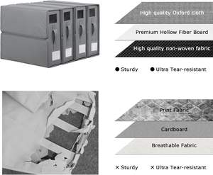 Caja de almacenamiento plegable para juego de fundas, organizador de armario para ropa de cama, mantas, juego de sábanas, Organizador - Product Image 4