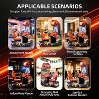 Machine de jeu d'arcade simulateur de course Loson à monnayeur, équipement de jeu de conduite automobile à mouvement pour 1 joueur, pour centre de jeux d'amusement