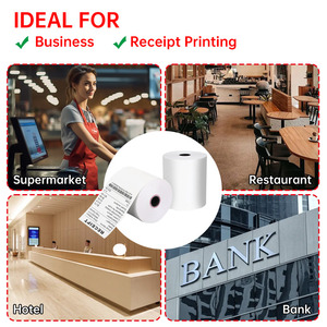 Print-Rite 76X71mm Papel térmico Till Receipt Roll 55gsm Crisp Black Imágenes para la mayoría de los sistemas POS e impresoras de recibos - Product Image 6