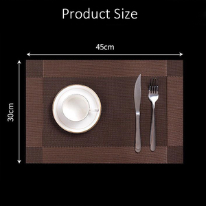 Juego de Manteles Individuales Tejidos de PVC de Alta Calidad para Mesa de Comedor, Platos, Vajilla, Hotel y Restaurante - Product Image 6