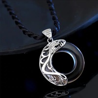 Bijoux fantaisie Colliers Saint Valentin Cadeau Simple Rétro Couple Pendentif Collier Pour Femmes