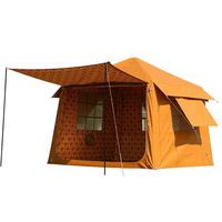 Tente gonflable à montage rapide, sans assemblage requis, résistante au vent, imperméable, anti-UV, double couche, tissu Oxford, trois saisons, 3-4 personnes