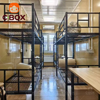 Cbox – Unités de logement abordables de 20 pieds, modulaires et préfabriquées, pour camps de travailleurs, dortoirs modernes avec toilettes, maison conteneur détachable
