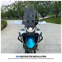 Protège-mains et boucliers en alliage d'aluminium pour moto CFMOTO 450MT 2024, pare-brise, protège-guidon, bloque les éclats de pierres