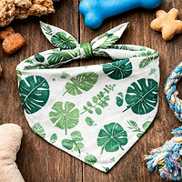 Bandana triangulaire pour chien et chat en coton et polyester personnalisé, écologique et de haute qualité - Séchage rapide, toutes saisons, pour chiens et chats