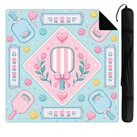 Nouveau design moderne, tapis de jeu de mahjong silencieux, taille poker, multifonction, tapis de table de mahjong colorés