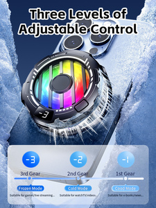 Ventola di Raffreddamento RGB con Display Digitale, Radiatore Magnetico per <span class=keywords><strong>Gestione</strong></span> Termica del <span class=keywords><strong>Telefono</strong></span> durante i Giochi Mobili - Product Image 3