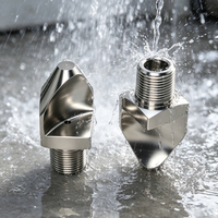 Buse à angle étroit série P durable en acier inoxydable 304 à fort impact pour le contrôle de la mousse et le nettoyage des bandes en procédure de fabrication du papier