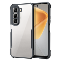 Nouveau pare-chocs de boîtier de téléphone transparent à cadre noir populaire avec étui de protection pour appareil photo pour couverture Infinix Hot 50 4G