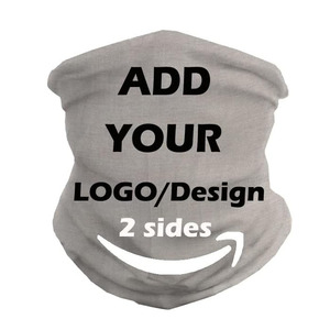 Seamless Personalized Printed Logo <b>Bandana</b> Neck Gaiter Neck Tube Custom Polyester Cycling Sun Protection Sporty - Product Image 1