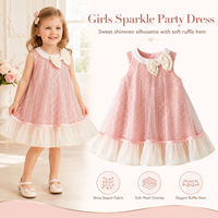 Robe d'été décontractée à fleurs superposées pour filles, en polyester/coton, style princesse, ODM