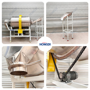 Mélangeur à tambour à engrenages robuste, mélangeur rotatif stable pour poudres avec grande capacité pour le mélange industriel de granulés - Product Image 5