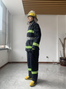 Offre Spéciale de haute qualité à bas prix Aramide pompier lutte contre l'incendie costume EN469 CE Gear - Product Image 5