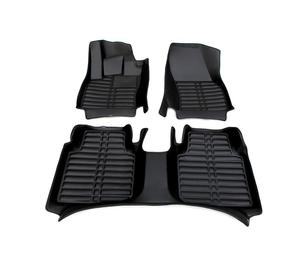 Tapis de sol en caoutchouc robuste - (beige) Tapis en cuir 3D/5D / Tapis de <span class=keywords><strong>voiture</strong></span> 3D dédié à la Dodge Challenger - Product Image 3