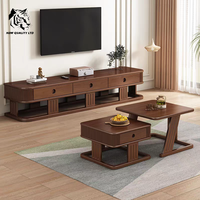 Mesa de centro de madera de diseño moderno para sala de estar, precio mayorista barato de China, personalizable, gran stock listo para enviar.