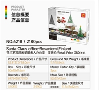 Bloques de Construcción de Partículas Pequeñas del Oficio de Papá Noel en Rovaniemi, Finlandia, Juguete Educativo para Niños, Decoración