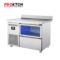 Mesin Pembuat Es Komersial CE untuk Meja Bar, Freezer 110cm dengan Mesin & Motor, Kapasitas 80-120kg/hari, 110V/220V, Produktivitas Tinggi